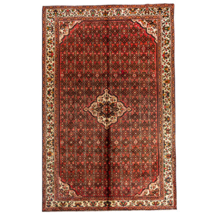 Luxurious Six-Meter Hand-Knotted Hossein Abad Rug from Hamadan