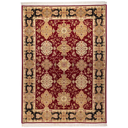 Luxurious Tabriz Wool Rug - Hand-Knotted Persian Beauty