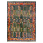 Luxurious Three-Meter Hand-Knotted Wool Rug from Khorasan