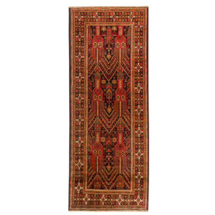 Luxurious Hand-Woven Balochistan Wool Side Rug - 3m Long