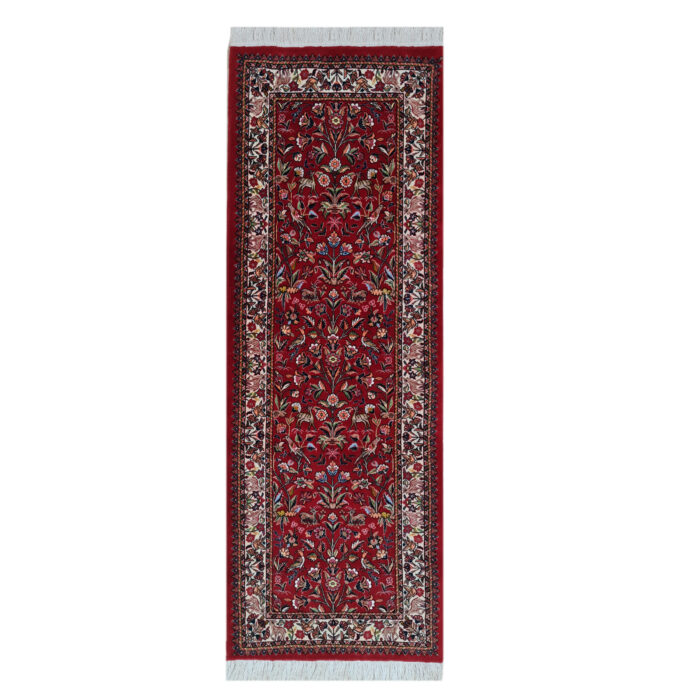 Luxurious Bijar Wool Hand-Woven Side Rug - 2m Length