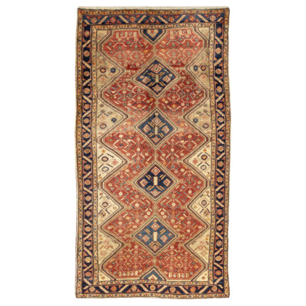 Luxurious Five-Meter Hand-Knotted Kermanshah Wool Rug
