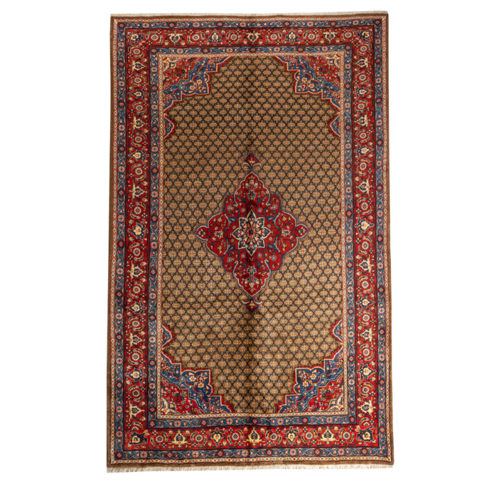 Luxurious Six-Meter Hand-Knotted Wool Rug from Senqar
