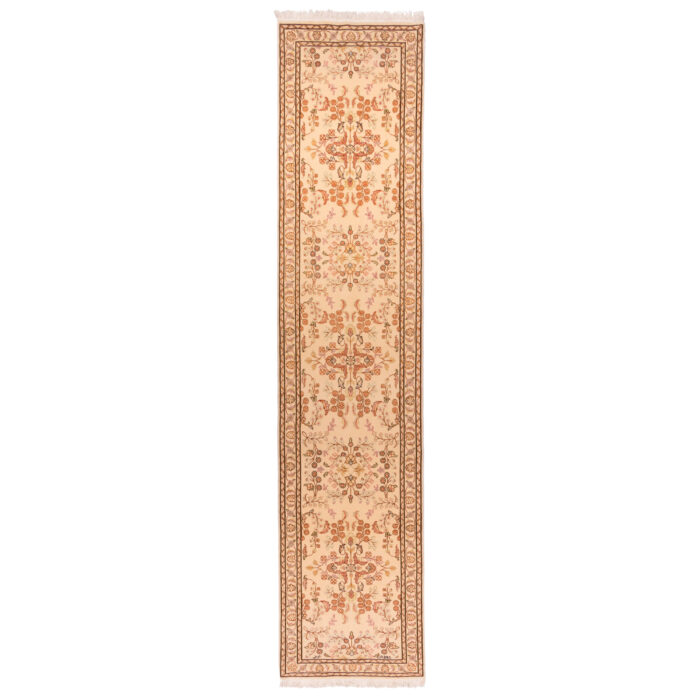 Luxurious Tabriz Wool Rug - Hand-Knotted 3m Side Design