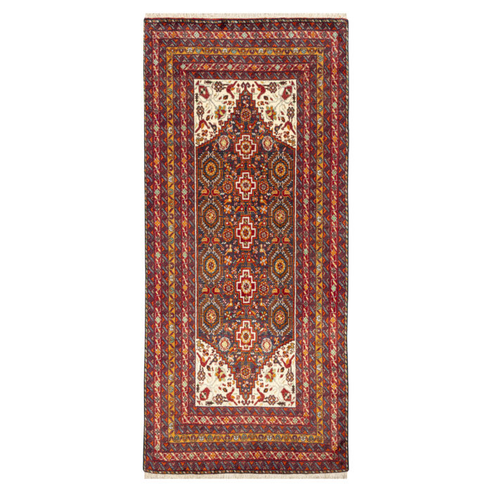 Luxurious Hand-Knotted Baloch Wool Rug - Navy 1.59 m2