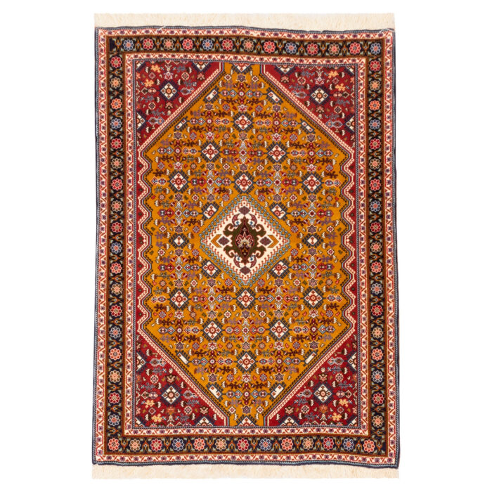 Luxurious Persian Hand-Knotted Wool Rug from Shiraz