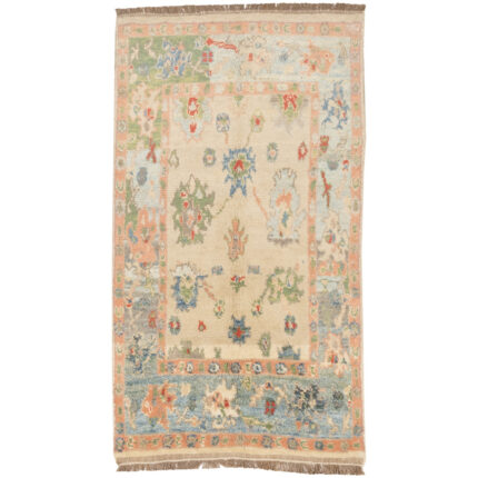 Luxurious Two-Meter Hand-Knotted Kashmar Wool Rug