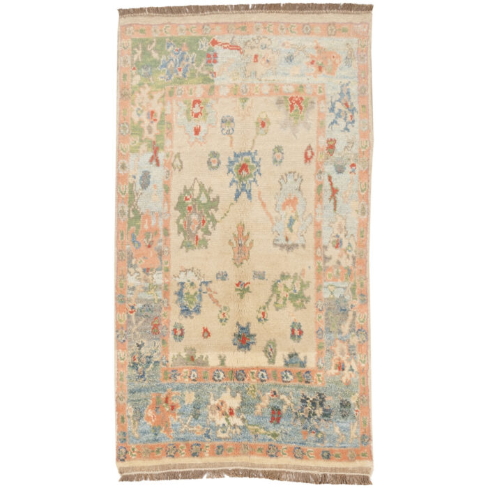 Luxurious Two-Meter Hand-Knotted Kashmar Wool Rug