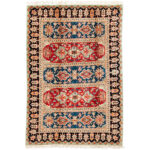 Luxurious Six-Meter Hand-Knotted Harris Rug - Multicolour Beauty