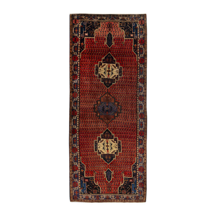 Luxurious 6m Hand-Knotted Kurdish Design Wool Rug
