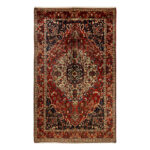 Exquisite 6.5 Meter Hand-Knotted Bakhtiar Rug in Natural Dyes
