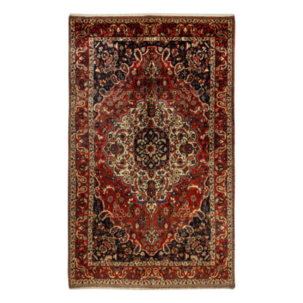 Exquisite 6.5 Meter Hand-Knotted Bakhtiar Rug in Natural Dyes