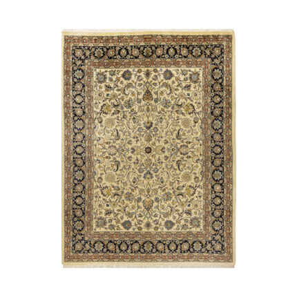 Luxurious Six-Meter Hand-Knotted Khorasan Design Wool Rug