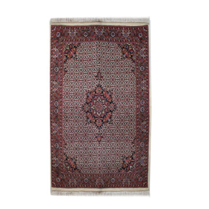 Luxurious Bijar Design Hand-Knotted Rug | Wool & Silk Blend