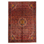 Luxurious Six-Meter Hand-Knotted Hossein Abad Rug - Hamadan Wool