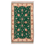 Exquisite Tabriz Silk & Fleece Handwoven Persian Rug - One Pair