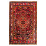 Luxurious Hand-Knotted Nahavand Rug - 2.65m2 Navy Wool Export Finish
