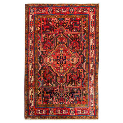 Luxurious Hand-Knotted Nahavand Rug - 2.65m2 Navy Wool Export Finish