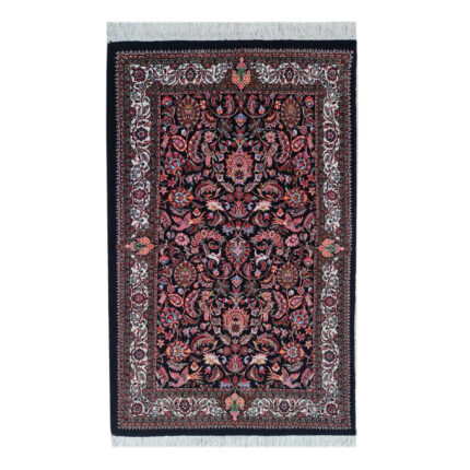 Luxurious Two-Meter Hand-Knotted Bijar Wool Rug - Elegant Home Decor