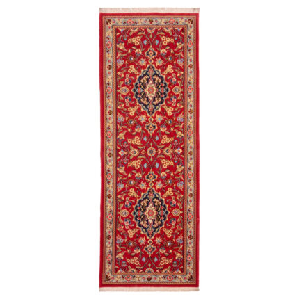 Luxurious Qom Persian Hand-Knotted Rug - 2m Fleece with Chemical Dye