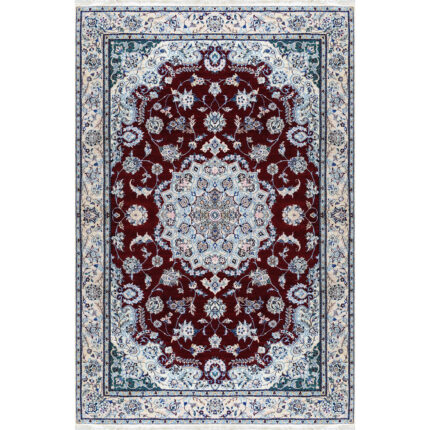 Luxury Hand-Knotted Silk Rug - Nain Latraj Nayin | 2.30m2