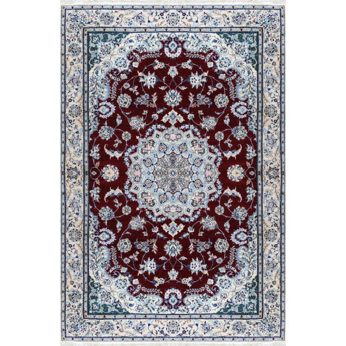 Luxury Hand-Knotted Silk Rug - Nain Latraj Nayin | 2.30m2