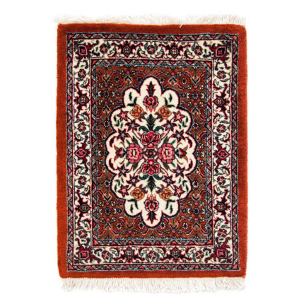Luxurious Half-Meter Hand-Knotted Rug in Lac Dye | Bijar Afshar