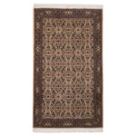 Luxurious Bijar Wool Hand-Knotted Rug - Cream 187x111 cm