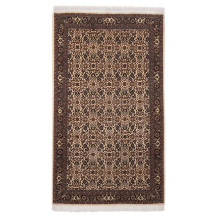 Luxurious Bijar Wool Hand-Knotted Rug - Cream 187x111 cm