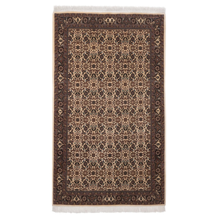 Luxurious Bijar Wool Hand-Knotted Rug - Cream 187x111 cm