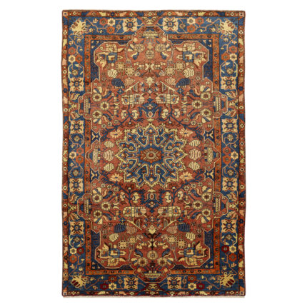 Luxurious Nahavand Hand-Knotted Rug - 4m Wool Lac Dye