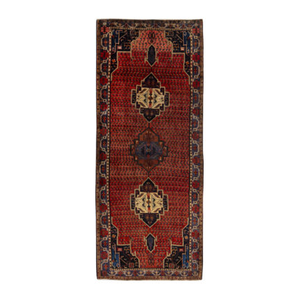 Exquisite 6m Hand-Knotted Kurdish Rug - Antique