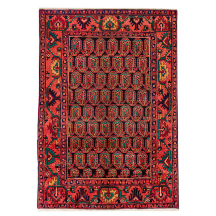 Luxurious Borujerd Hand-Knotted Rug - Navy Two and a Half Meter Masterpiece