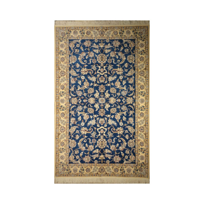 Luxury Nain Wool Rug - Hand-Knotted Artistry for Elegant Spaces