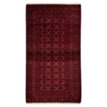 Luxurious Two Meter Hand-Knotted Wool Rug from Balochistan