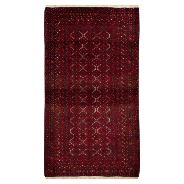 Luxurious Two Meter Hand-Knotted Wool Rug from Balochistan