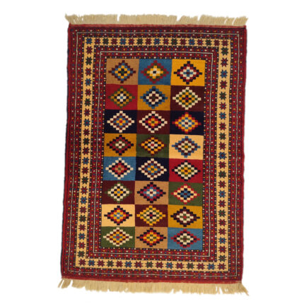 Luxurious 2m Hand-Knotted Geometric Fleece Rug