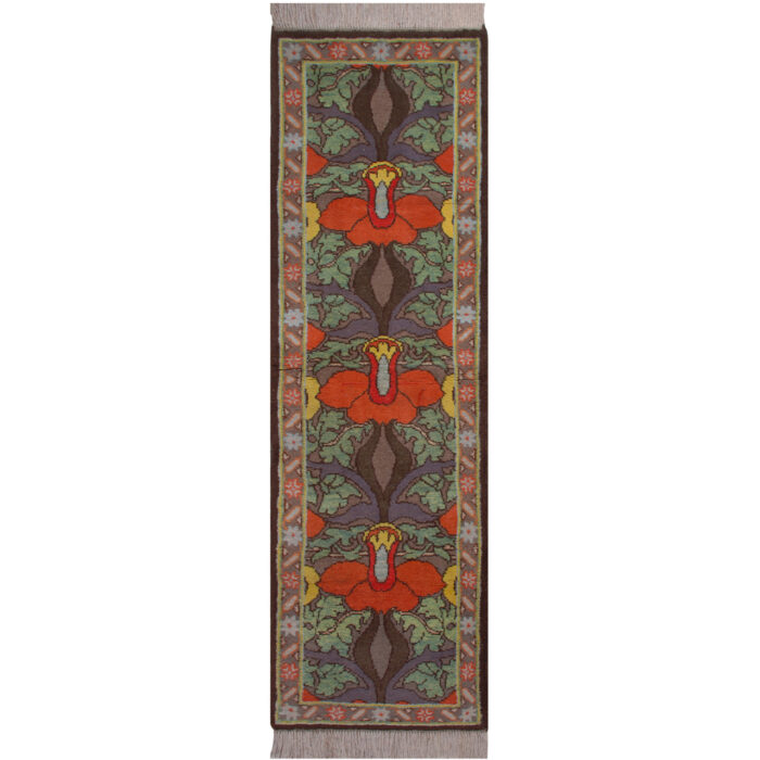 Luxurious Hand-Knotted Harris Wool Rug - One and a Half Meter Statement Piece