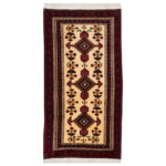 Luxurious Kashmar Wool Persian Hand-Knotted Rug in Cream | 1.6m2