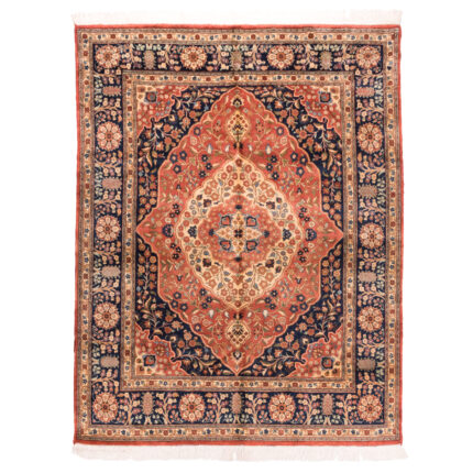 Luxurious Five-Meter Tabriz Wool Hand-Knotted Rug
