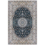 Luxurious 6 Meter Hand-Knotted Silk and Fleece Rug - Nain Nayin 6la