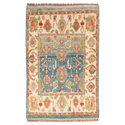 Luxurious Kashmar Hand-Knotted Wool Rug - Exquisite 3m Blue Beauty
