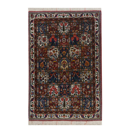 Luxurious Two-Meter Hand-Knotted Bakhtiari Wool Rug - Chaharmahal and Bakhtiari