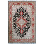 Luxurious Harris Tabriz Silk and Fleece Hand-Knotted Rug - 1.60 m2