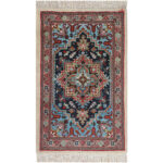Luxurious One and a Half Meter Harris Wool Hand-Knotted Rug