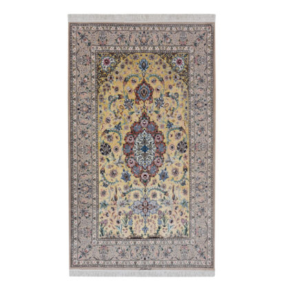 Luxurious 3m Isfahan Abtin Silk & Fleece Hand-Woven Rug