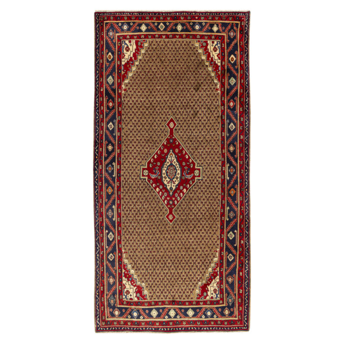 Luxurious Five-Meter Hand-Knotted Wool Rug from Senqar