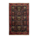 Luxurious Kermanshah Hand-Knotted Rug - 3.67m2 Navy Wool