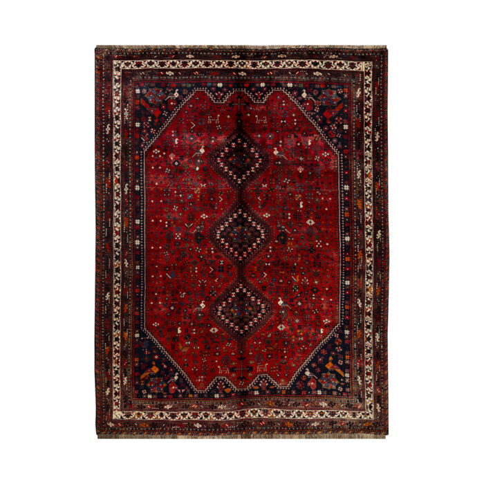 Luxurious Hand-Knotted Shiraz Rug - Exquisite 6.5m Masterpiece