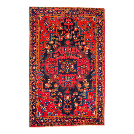 Luxury Borujerd Hand-Knotted Rug | Hand-Spun Wool in Navy